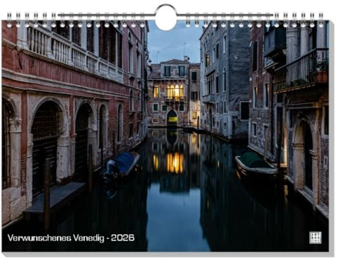 artboxONE Kalender 2026 Verwunschenes Venedig Wandkalender A4 2026 Städte/Venedig