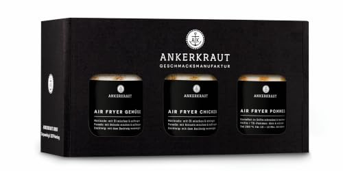 Ankerkraut Air Fryer Gewürz Box | mit Pommes, Gemüse und Chicken | 360 g Gewürz