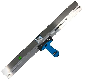 Handelskönig Flächenspachtel Alu mit Softgriff, Blattstärke 0,6 mm, Breite 800 mm, rostfrei, breit mit Stiel, Spachtel für Trockenbau Fassade Fassadenspachtel Flächenspachtel 800 mm
