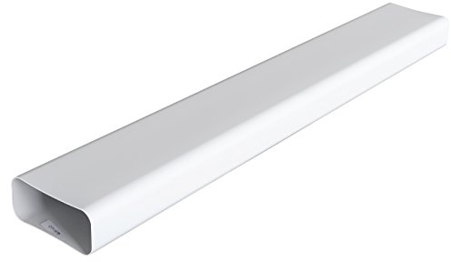 La Ventilazione CT1157B CT1157B-Y Tubo per Aerazione Canalizzata Rettangolare in PVC, 150x70 mm, Bianco