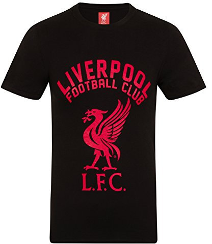 Liverpool FC Official Football Gift Mens Graphic T-Shirt Black Medium