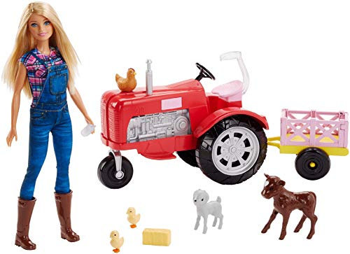 Barbie - Coffret Fermière Et Tracteur, FRM18