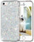 OKZone Cover iPhone SE,Cover iPhone 5S,Custodia iPhone 5 Custodia Lucciante con Brillantini Glitters Ultra Sottile Designer Case Cover per Apple iPhone 5 / iPhone 5S / iPhone SE (Argento)