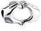 Charm-Anhänger aus 925er-Sterlingsilber, Love in Your Hand, Herzanhänger, Glaube, Freundschaftsanhänger für Pandora-Charm-Armband