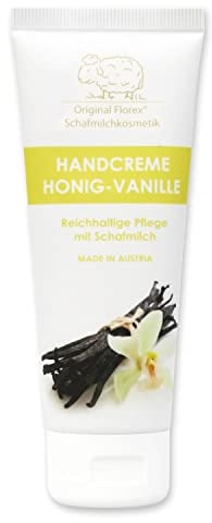 Florex Handcreme Honig Vanille mit Bio Schafmilch ohne Palmöl 75 ml
