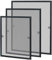 UISEBRT Insektenschutz Fliegengitter Fenster mit Alurahmen - Fliegenschutzgitter Mückengitter ohne Bohren und Schrauben, 80×100cm, Anthrazit
