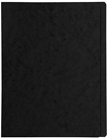 Exacompta - Ref. 39991E – Karton mit 25 Iderama-Dokumentenmappen aus Hochglanzkarton 355 g/m² – FSC®-zertifizierte Mappe – Maße 24 x 32 cm für DIN A4 Dokumente – Farbe schwarz