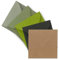 50x Brief-Umschläge Farbenmix-Paket quadratisch - 155 x 155 mm (15,5 x 15,5 cm) - Nassklebung - Vintage Kraftpapier Natur-Papier Kuverts - Ideal für Einladungs-Karten
