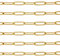Julie Wang 2Meters Gold Edelstahl Büroklammer Kette für Schmuck Herstellung gelötete Kabel Halskette Armband Kette DIY Zubehör 12x4mm