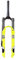 VPPV Forcella MTB 26 Pollici, Lega Alluminio 27,5 29ER Forcelle Ammortizzate MTB 1-1/8 Tubo Conico Sgancio Rapido 140 mm Sospensioni (Colore : B, Size : 26 inch)