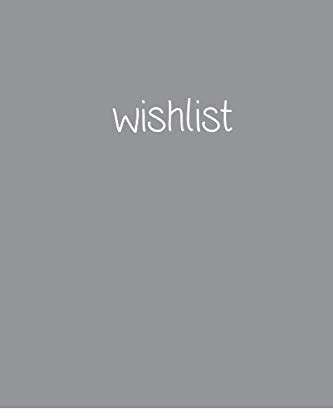 wishlist: Journal Notebook Blank Sketch Notebook for Travelers, Students, Office - Memo Diary Subject Notebooks Planner – 6x 9