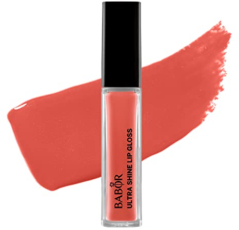 BABOR MAKE UP Ultra Shine Lip Gloss, mit 3D Volumen Effekt, nicht klebend, mit pflegenden Ölen, für vollere Lippen, erhältlich in 6 Farben, 6,5 ml