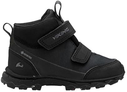Viking Ask Mid F GTX Walking Shoe, Black/Charcoal, 30 EU