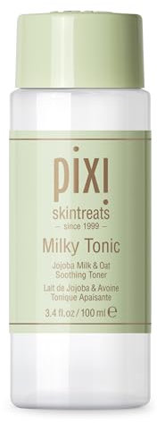 Pixi Beauty Milky Tonic Calmante E Hidratante, Con Leche De Jojoba Y Extracto De Avena Para Calmar. Tónico Nutritivo Diario Sin Alcohol. 100 Ml (3.4 Oz).