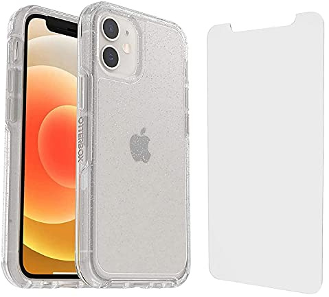 OtterBox Symmetry Clear Series Case for iPhone 12 Mini with Screen Protector - Non-Retail Packaging - Stardust (Silver Flake/Clear)