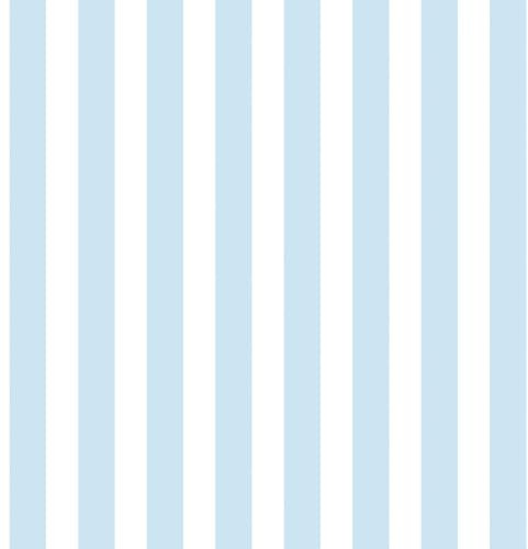 Papier peint rayé bleu ciel et blanc Tiny Tots 2 - G78405 pour chambre d'enfant