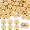 Beebeecraft 100 Stück/Box Evil Eye Spacer Beads 18 Karat Vergoldet Monster Eye Beads Charm 5x7 mm Lose Schmuckherstellung Perlen Für DIY Armband Ohrring Halskette