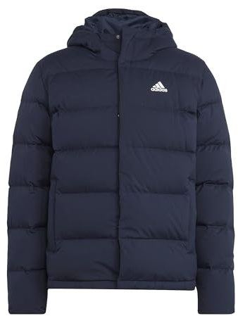 adidas Herren Helionic Hooded Down Jacket, Legend Ink, S