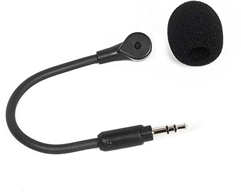 Replacement Gaming Headset Microphone, Detachable Neck Microphone Repair Accessories for Logitech G233 G433 Headband Microphone Headphone(Black)