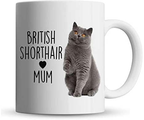 Inky Penguin - British Shorthair Cat Mum - Pet Gift Mug, Ceramic, 11fl. oz.