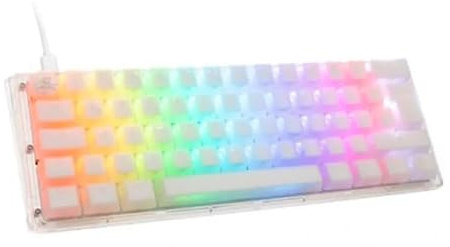 Ducky One 3 Aura White Mini Gaming Tastatur, RGB LED - Kailh Jellyfish Y