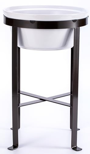 BestVida Sparks Gamelles pour Chiens, mangeoire pour Chien, Support gamelle Chien surelevee (Taille XL, Blanc)