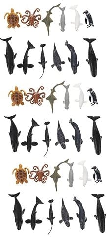 ibasenice 3 Sätze Prähistorische Tiermodelle Spielzeug Modell Für Wasserlebewesen Meereslebewesen-Modell Meereslebewesen Handwerk Lebendige Meerestierfigur Plastik Mini Kind Nautilus