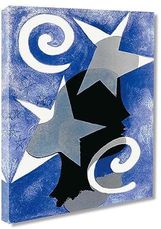 Ltt-Ydd-Ccl Georges Braque-Star-Leinwandbild für Wohnzimmer, Heimdekoration, Leinwandbild für Schlafzimmer, Wanddekoration, Wandkunst, einfach aufzuhängen (gerahmt, 80 x 105 cm)