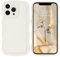 DOMAVER Case for iPhone 12 Pro with Cute Curly Wave 6.1 inch, Soft TPU Silicone Slim Fit Shockproof Phone Case for Girls Women Men, Full Body Protective iPhone 12 Pro Cover, White