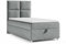 Best For Home Boxspringbett mit Bettkasten Trinity K2-Single Bonellfederkern inkl. Topper (Grau, 100x200)