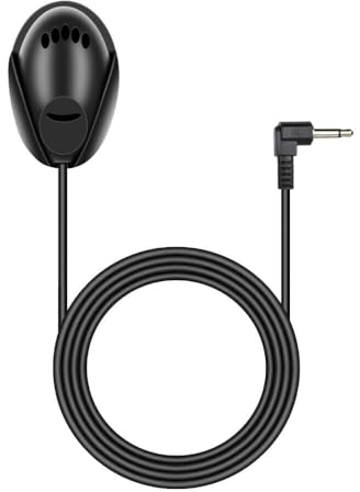 Xingdianfu Microfono per auto, 3,5 mm, microfono esterno, microfono per PC, telefono, PC, DVD, autoradio, navigazione, EB0431