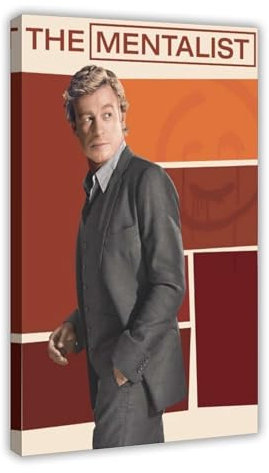LoueN Poster aus der TV-Serie The Mentalist (5), Leinwand-Poster, Schlafzimmer, Dekoration, Sport, Landschaft, Büro, Raumdekoration, Geschenk, Rahmen-Stil, 40 x 60 cm