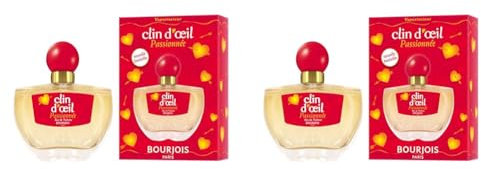 Bourjois Eau de Toilette Femme Clin D'Oeil Passionnée, 75ml (Lot de 2)