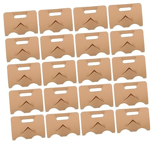 Healeved 50 Pcs Portavasos De Papel Desechable Titular De La De Café Portavasos para Llevar Titular De Bebidas para Llevar Bandejas De Cafe Portabebidas Taza De Bebida 8cm Botellero