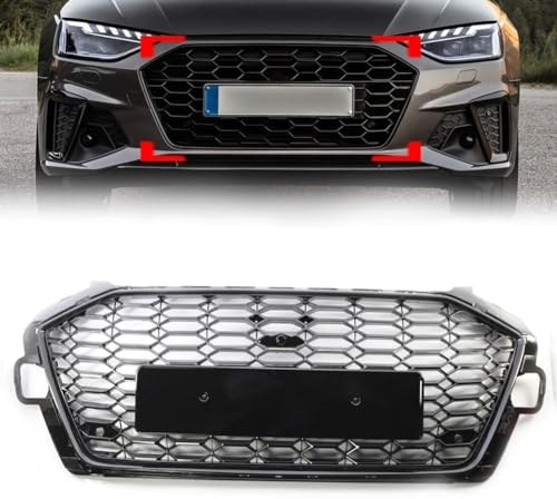 Auto Kühlergrill Für Audi A4 B9.5 S4 2020 2021 2022, Frontstoßstange Haube Kühlergrill Grill, Autoteile Performance Grill