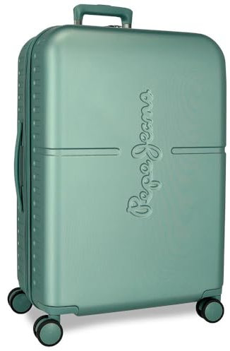 Pepe Jeans Highlight Koffer mittelgroß, blau, 48 x 70 x 28 cm, ABS-Kunststoff, integrierter TSA-Verschluss, 79 l, 3,22 kg, 4 Doppelräder von Joumma, blau, Mittelgroßer Koffer
