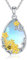 YAFEINI Biene Halskette 925 Sterling Silber Mondstein Tropfen Anhänger Halskette Honigbiene Biene Kette Schmuck Geschenk für Damen Mädchen(Biene Kette)