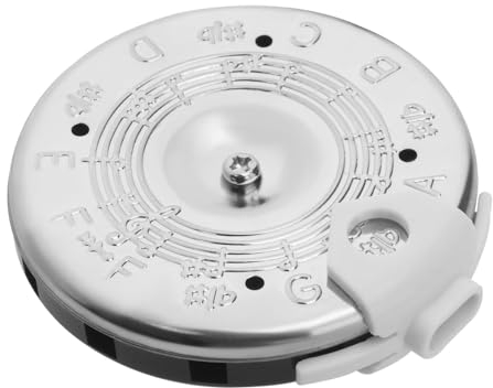 eMagTech 13 Tone Pitch Pipe Tuner F-F Pitch Pipe Tuning Devices Circular Pitch Pipe Tuner Chromatic Pitch Tuner for Violin Ukulele Guitar Mandolin Banjo Bass