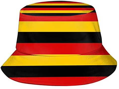 Zltegako Deutschlandhut, deutsche Flagge, Fischerhut, verstaubar, Reisen, Strand, Sonnenhut, breite Krempe, Fischerhüte für Damen und Herren, Deutschland-2c, One size
