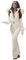 Schneeanzug für Damen, Winter, warmer Skianzug, einteiliger Softshell-Mantel mit Kapuze + Sporthose, winddichter Spielanzug, wasserdichter Overall für Outdoor, Snowboard, Skifahren, weiß, S