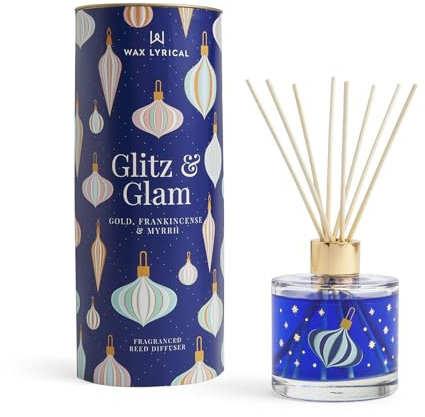 Wax Lyrical Glitz & Glam Reed Diffuser 200ml, Navy