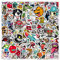 Cool Stickers Sets 100 Pcs, PVC Skateboard Cartoon Sticker Pack, Waterproof Vinyl Graffiti Sticker Pack for Adults Teens Kids Laptop Computer Skateboard Luggage Helme Decal Graffiti