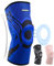 INDEEMAX Kniebandage Männer und Damen,Kompression Kniestütze mit Seitlichen Stabilisatoren & Patella-Gel Polster, Bandage Knie für Lindert Knieschmerzen, ACL, Meniskusriss, Arthritis, Blau,M