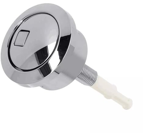 BODYA Bouton poussoir double chasse d'eau pour réservoir d'eau Geberit Finition chromée Accessoires de toilettes de salle de bain Argenté