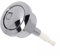 BODYA Bouton poussoir double chasse d'eau pour réservoir d'eau Geberit Finition chromée Accessoires de toilettes de salle de bain Argenté