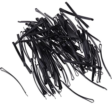 DRESSOOS 100pezzi Forcine Di Metallo Nere Fermagli Per Capelli in Lega Mollette Per Capelli Semplici Accessori Per Donna e Ragazza