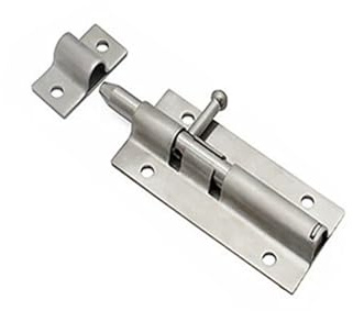 Door Bolt Lock 90mm Stainless Steel Door Latch Barrel Sliding Lock for Bathroom Bedroom