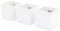 KalaMitica - Lot de 3 cubes magnétiques Kosmos 6,5 cm - Boîtes de rangement ou porte-pots pour tableaux magnétiques muraux - Blanc laqué avec finition mate
