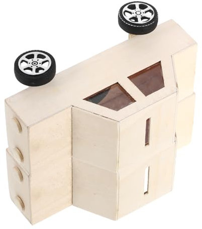 JOINPAYA 2pcs Custom Piggy Bank Kit Wooden Car Shape Coin Bank Diy Craft for Boys and Girls Adults Home Decor