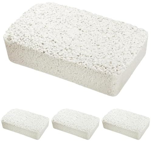 WENKO Nachfüllpack für Feuchtigkeitskiller 2kg, Granulatblock für Raumentfeuchter, fasst bis zu 2,8 l Feuchtigkeit, laborgeprüft, reduziert Schimmel & Gerüche, Weiß (Packung mit 4)